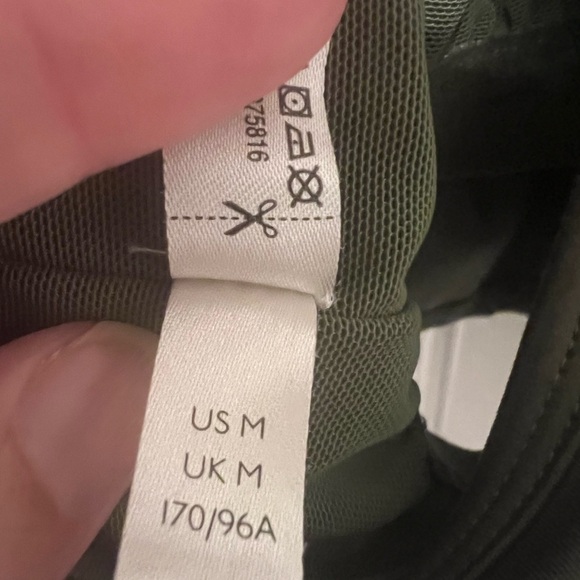 Free People Movement Olive Green Active Wear Crop Top in Size Medium - Picture 10 of 11